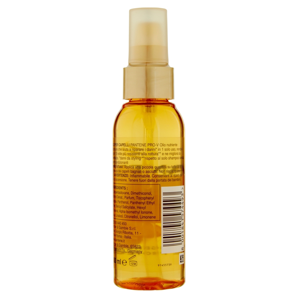 Pantene Pro-V X Moschino Olio Protezione Cheratina Rigenera e Protegge 100 ml